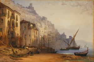 Amalfi dalla riva - Una mattina d