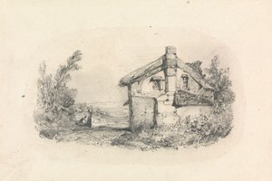 Cottage in un paesaggio da William Callow