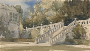 Scala del giardino, Haddon Hall