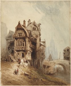Case sul fiume da William Callow