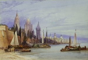 Magonza, sul Reno, 1895 da William Callow