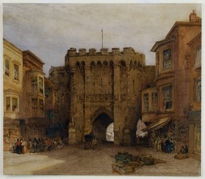 La Bar Gate, Southampton, 1888 da William Callow