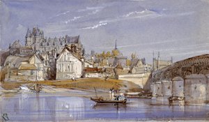Il castello di Amboise, sulla Loira da William Callow