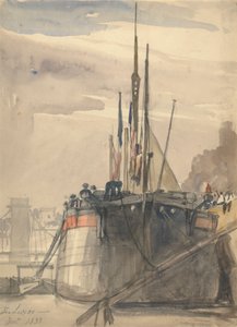 Il Luxor, Parigi, dicembre 1833 da William Callow