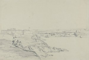La Cittadella Reale e Cattewater, Plymouth da William Callow