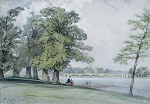 Veduta sul Serpentine, Hyde Park da William Callow