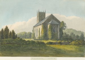 Chiesa di Needwood: acquerello, 1839 da William Carter