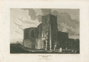 Chiesa Prioria di Tutbury (incisione) da William Carter