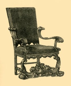 Sedia in legno di noce, c1685-1710, 1881 da William Catley