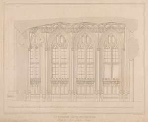 Cappella di San Stefano, Westminster - Sezione longitudinale dell