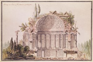 Disegno architettonico per il mausoleo di Federico, Principe di Galles da William Chambers