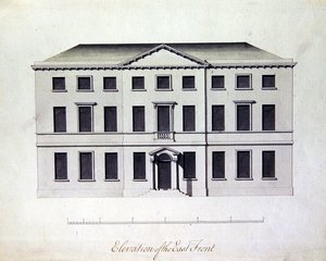 Progetto per Enville Hall nello Staffordshire, c.1770