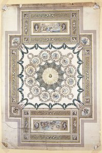 Progetto per il Soffitto della Biblioteca a Woburn Abbey da William Chambers