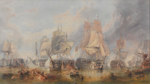 La Battaglia di Trafalgar, 21 ottobre 1805 da William Clarkson (manner of) Stanfield