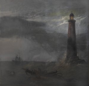 Sipario per The Lighthouse, 1855 da Clarkson Frederick Stanfield