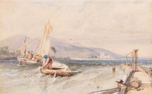 Castello Douglas, Loch Leven, 1849 da Clarkson Frederick Stanfield