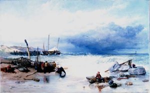 Sulla Costa della Bretagna da Clarkson Frederick Stanfield