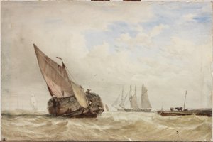 La barca del fieno da Clarkson Frederick Stanfield
