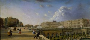 Il Palazzo e la Terrazza a Versailles, c.1825-35 da William Cowen