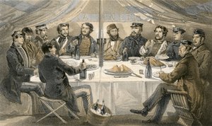 Una cena di Natale sulle alture prima di Sebastopoli da William Crimea Simpson