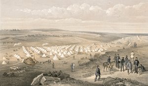 Campo della brigata navale davanti a Sebastopoli da William Crimea Simpson