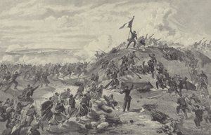 Cattura del ridotto di Malakoff da parte dei francesi, Assedio di Sebastopoli, 8 settembre 1855 da William Crimea Simpson