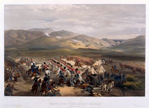 Carica della Brigata Pesante alla battaglia di Balaklava, 1854 da William Crimea Simpson