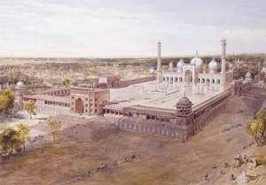 La Jami Masjid, Delhi, 1864 da William Crimea Simpson