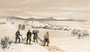 Il campo della 2ª Divisione, guardando a est, gennaio 1855