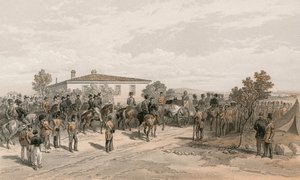 Il corteo funebre di Lord Raglan che lascia il Quartier Generale da William Crimea Simpson