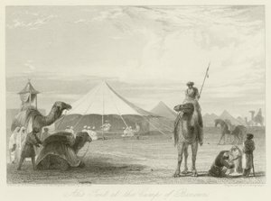 Tenda di Ali al campo di Benonn da William Daniell