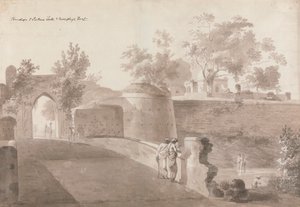 Ponte e Porta di Patna e Forte di Monghyr da William Daniell