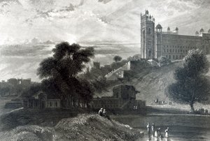 Fatehpur Sikri vicino ad Agra, inciso da R. Brandard (incisione) da William Daniell