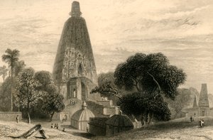 Grande Tempio a Bode Gyah, 1835 da William Daniell