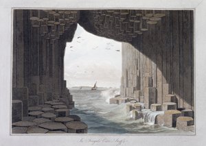 Nella Grotta di Fingal, Staffa, Scozia, 1829