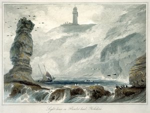 Faro su Flamborough Head, Yorkshire da William Daniell