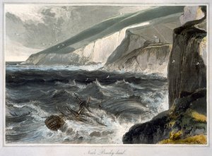 Vicino a Beachy Head, Sussex, 1823 da William Daniell