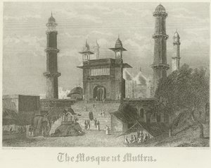 La moschea a Muttra da William Daniell