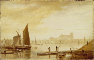 Ponte e abbazia di Westminster da William Daniell