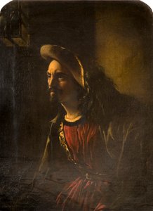 Ritratto di un uomo con cappello piumato da William Daniels