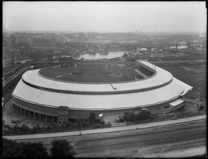 Vista aerea dei Polo Grounds, 3 luglio 1914 da William Davis Hassler