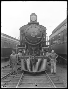 Locomotiva della Erie Railroad, frontale, c.1911-12