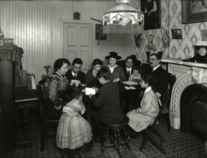 Comitato evangelico, studio biblico a casa della signora Vitello, 359 E. 49th Street, insegnato da Miss Jones. 30 marzo 1916