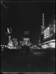 Insegne luminose a Times Square, New York City, 1917 da William Davis Hassler