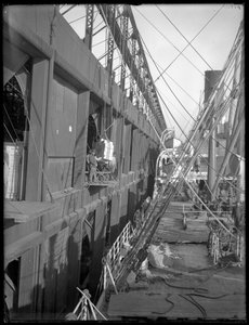 Caricamento di un piroscafo, Chelsea Piers, New York, 1912