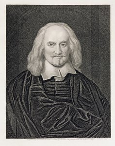 Ritratto di Thomas Hobbes (1588-1679) inciso da James Posselwhite (1798-1884) pub. da William Mackenzie