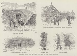 Schizzi tra i Crofters Rivoltosi nelle Ebridi di Lewis da William Douglas Almond