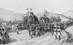 Vikramaditya Gupta va in guerra, AD 395 da William Douglas Almond