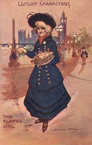 Personaggi di Londra: la fioraia da William Dudley Ward