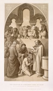 Il battesimo del re Etelberto (c.552-616) del Kent da parte di Sant